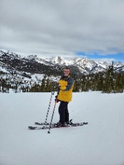 Dave Reed skiing at Colordo's Monarch Mountain along the Continental Divide.